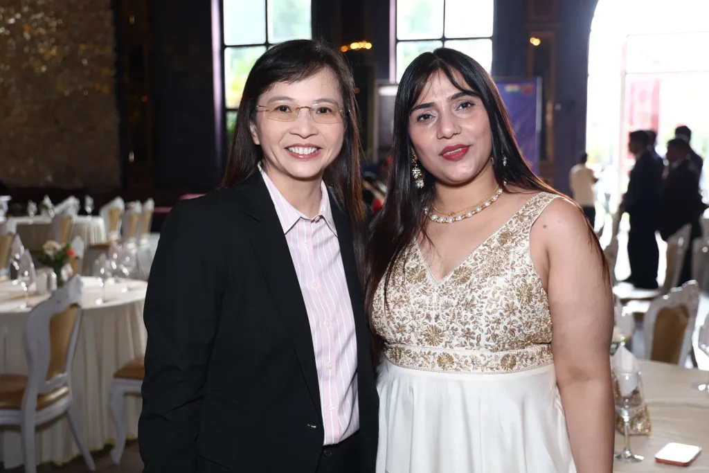 Guests arriving at an international awards convention